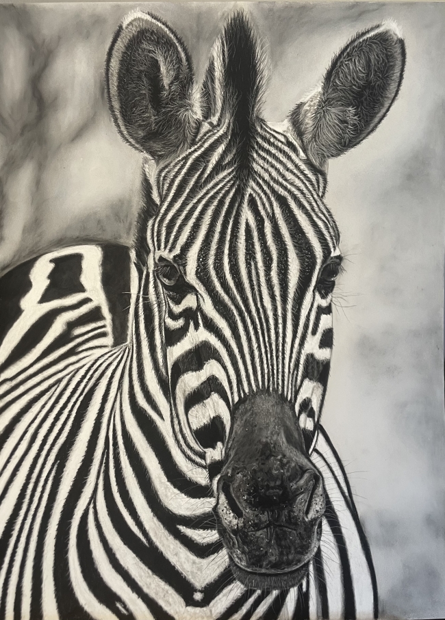 " Dans la savane " pastel A3